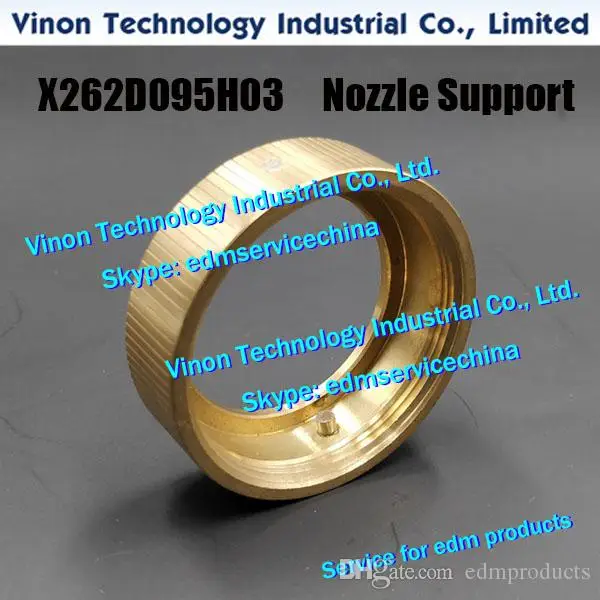 

X262D095H03 edm Upper Nozzle Support for Die Housing D X253C989H01 for Mitsubishi BA8,BA24,MVR,MVS edm machines DCC7900,DCC79A