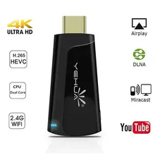2,4G 4K HD дисплей адаптер HDMI Anycast сетевой плеер для Yehua