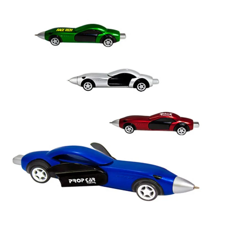 Bolígrafos de bola con diseño de coche de carreras para niños, bolígrafo creativo portátil de calidad, juguete, novedad, 1 ud.