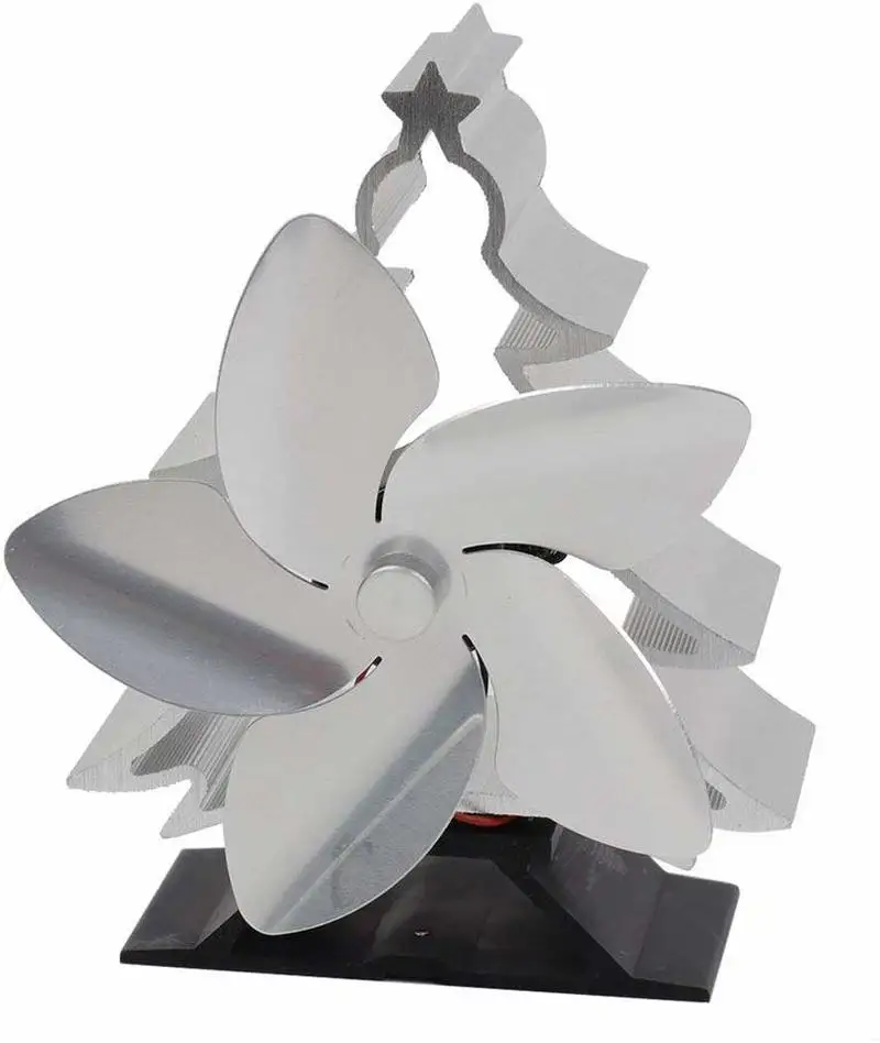 New Three-color Christmas Villa Fireplace Fan Christmas Tree Cooling Fan Smart Electric Fireplace Fan Stove Fan