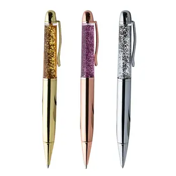 

Creative Crystal Sequin Ball Point Pen Signature Writing Tools Student Office Stationeries