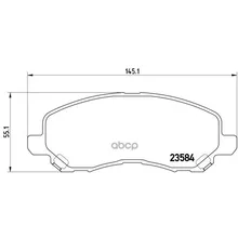 Колодки Тормозные Mitsubishi Asx/Lancer/Outlander/Dodge Caliber Передние Brembo P54030 Brembo арт. P54030