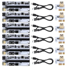 

1/6/10 PCS Riser VER010 USB 3.0 PCI-E Riser VER010-X Express Cable Riser For Video Card X16 Extender PCI-E Riser Card For GPU