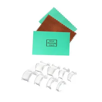 

8pcs Invisible Loose Rings Size Reducer Ring Size Adjuster Durable Transparent Guard