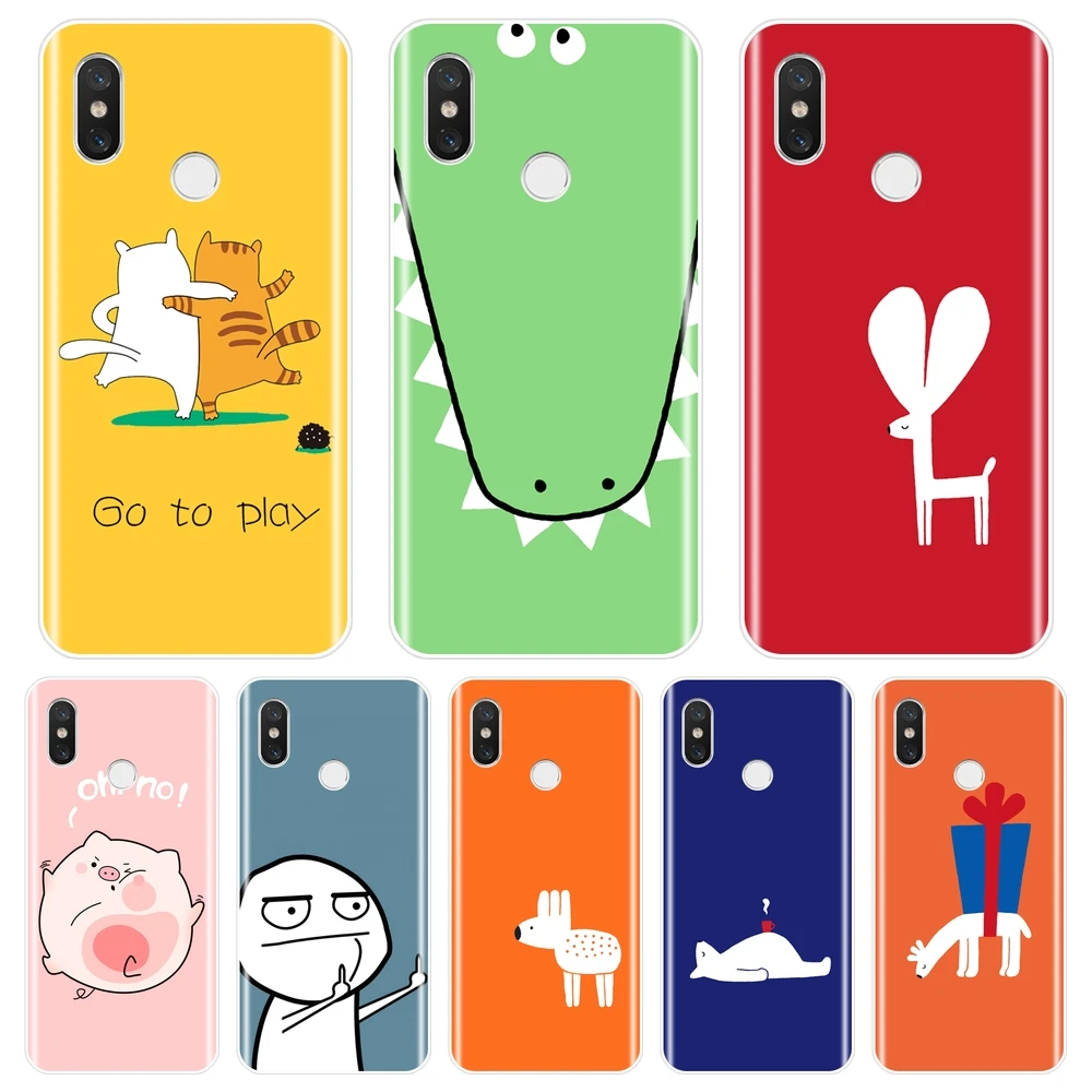Силиконовый чехол для Xiaomi Mi A1 A2 Lite 8 SE 5 5C 5S 5X 6 6X Plus | Мобильные телефоны и аксессуары
