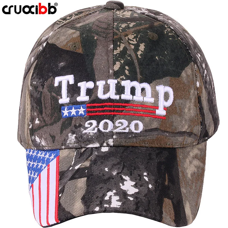 

CRUOXIBB Make America Great Again Donald Trump 2020 Hat American Flag USA Baseball Cap Unisex Cotton Adjustable Hat