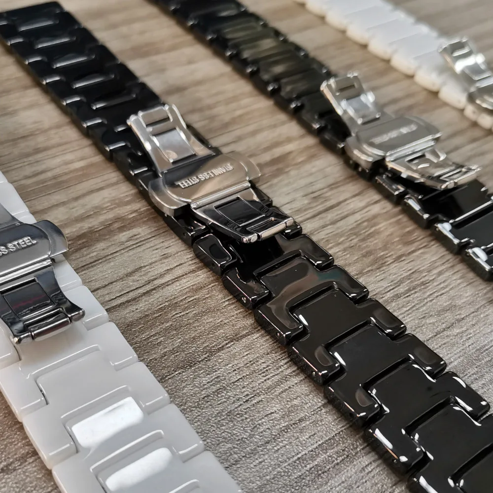 20 мм роскошный керамический ремешок для samsung Galaxy Watch 42 мм/Active 2 1 ремешок для Garmin Vivoactive 3/Vivomove HR Браслет наручный ремень