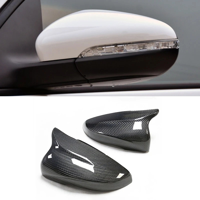 

Корпус для зеркала заднего вида из натурального углеродного волокна Окс рогами для Volkswagen VW Golf 6 VI MK6 GTI R20 2010-2013, 2 шт.