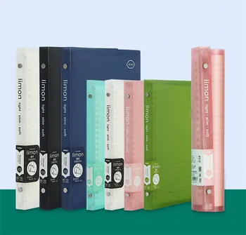 

1pc Binder Note Book A5 B5 Campus Smartring Loose Leaf Notebook Portable Easy To Replace Soft Shell Multicolor Optional