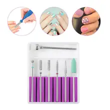 Керамика Вольфрам Сталь Полировочная насадка Дрель аксессуары 7 шт./компл. биты кварцевые Керамика s маникюрные инструменты для ногтей