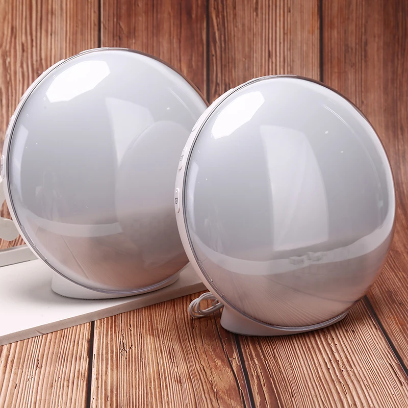 Будильник Wake Up Light цифровой будильник природа ночник часы Sunrise красочный свет с природными звуками fm-радио