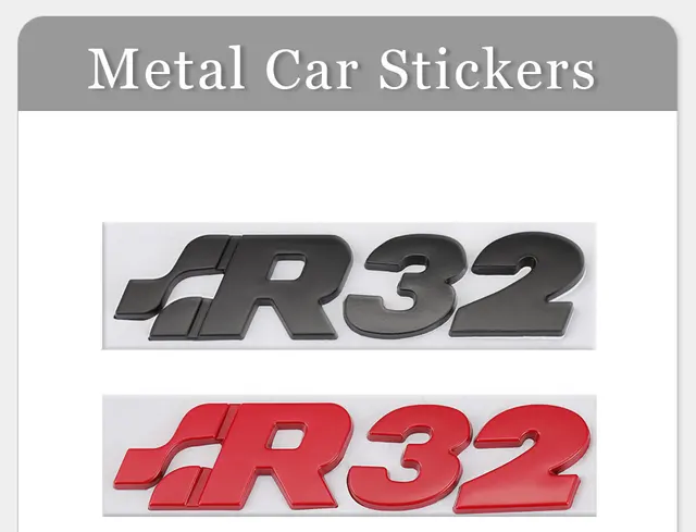 Car Sticker SR 32 Emblem Decals Front Hood Grille for Volkswagen R Racing  VW Golf Passat Tiguan CC Sagitar Touareg SR Sticker - AliExpress