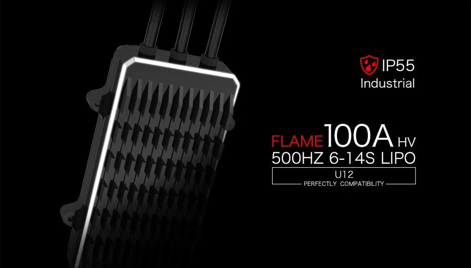 T-двигатель пламя 100A HV 500HZ 6-14S LIPO ESC для вертолета мультироторный Квадрокоптер БПЛА RC дроны