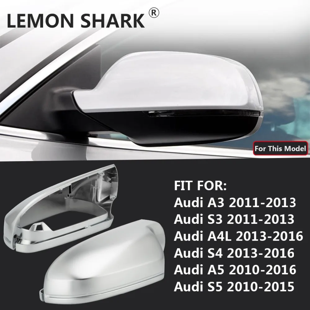 Lfldmj Mirror Covers Caps Side Wing Silver Matte Chrome,For Audi A3 8P A4 A5 S5 B8.5 2012 2013 2014 2015 2016 RS5 RS4 RS3 