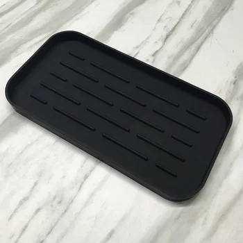 

Silicone Dish Drying Mat Flume Folding Draining Mat Storage Holder Heat Resistant Non-Slip Tray 25.4x13.4x1.7cm Kitchen Bathroom