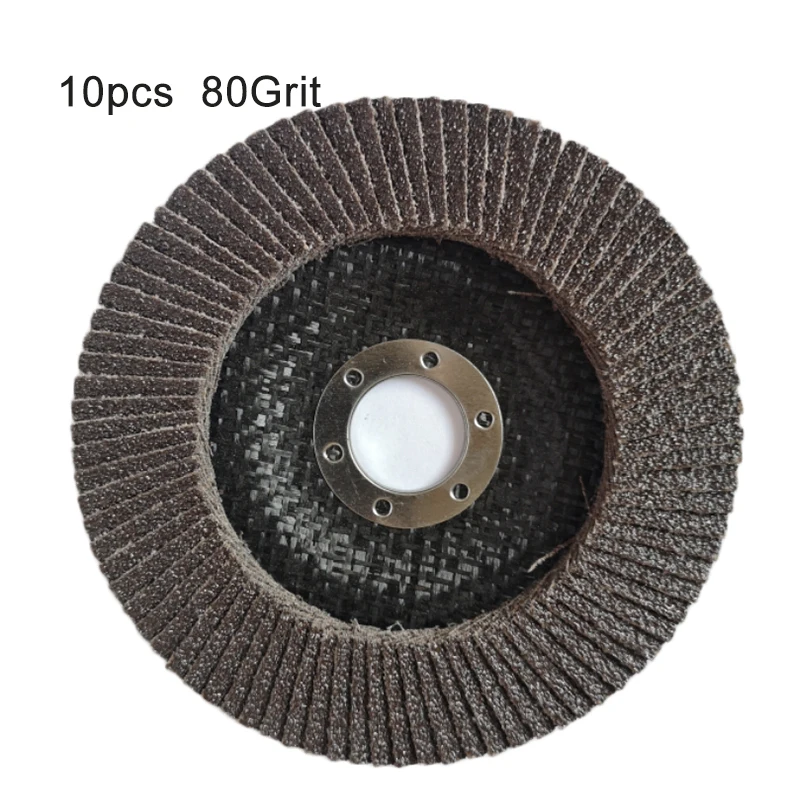 

10pcs 4-1/2" Calcined Sanding Discs 125mm Grit 60/80 For Grinding Polishing New Arrivals Disc