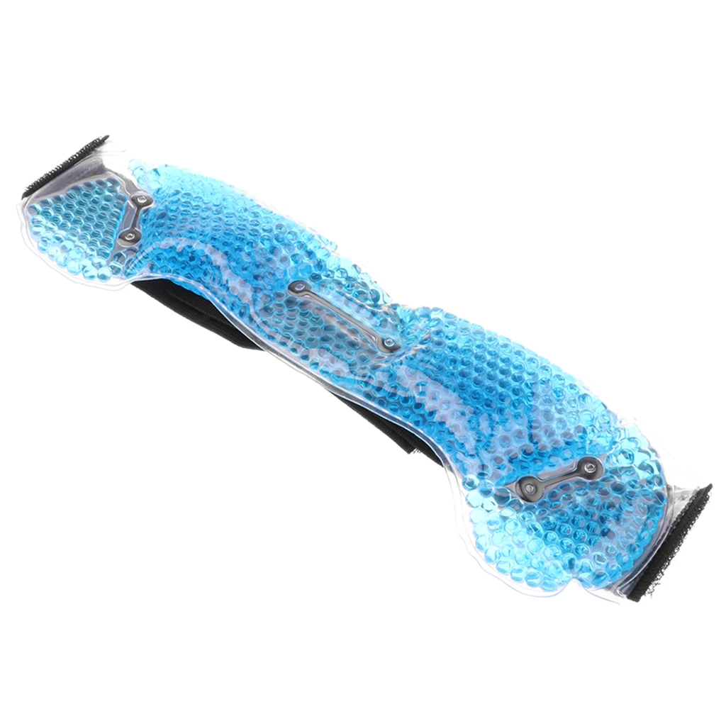 Reusable Head Gel Ice Packs, Migraine Relief Cold Pack & Strap for Hot Cold Compress & Adjustable Backing for Headache Pain Ease