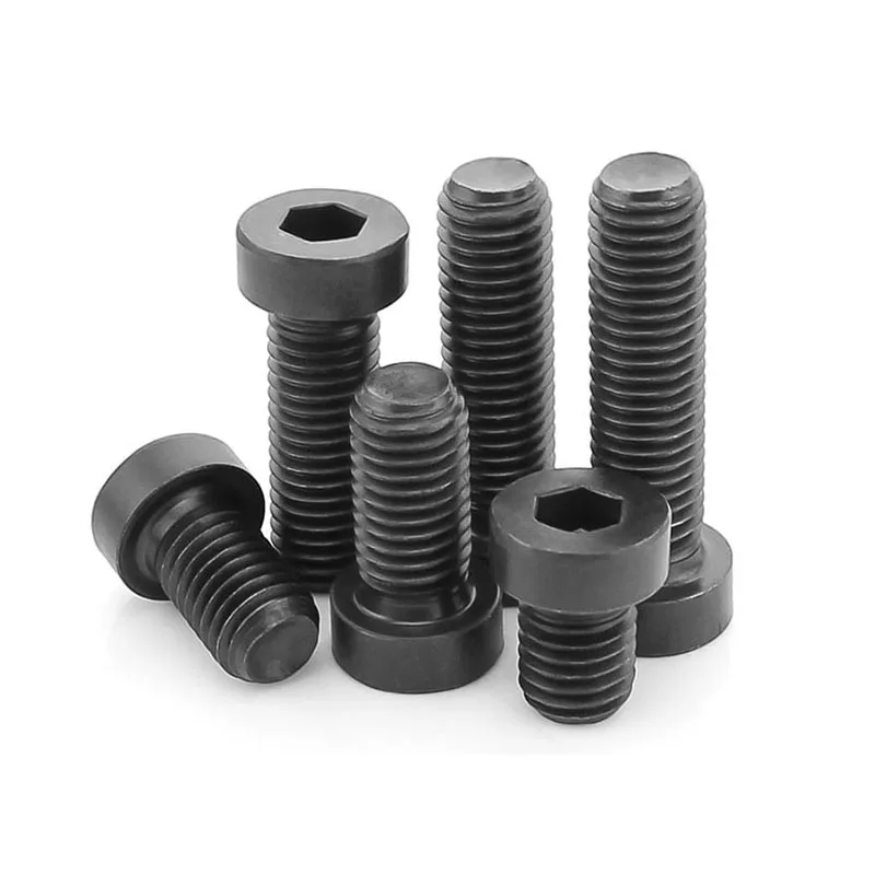 1/25Pcs M3 M4 M5 M6 M8 M10 M12 M16 DIN7984 Grade 8.8 Steel Black Allen Hexagon Socket Thin Short Profile Cap Head Screw Bolt