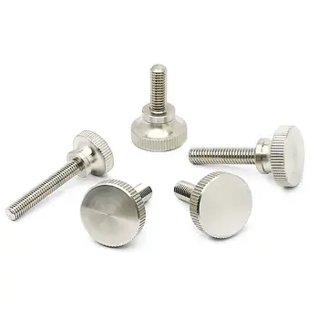 

5Pcs M4x(6/8/10/12/16/20/22/25-35mm) Stainless Steel Hand Tightening twist rotate Bolt High Flat Head Knurled Curtain Wall Screw