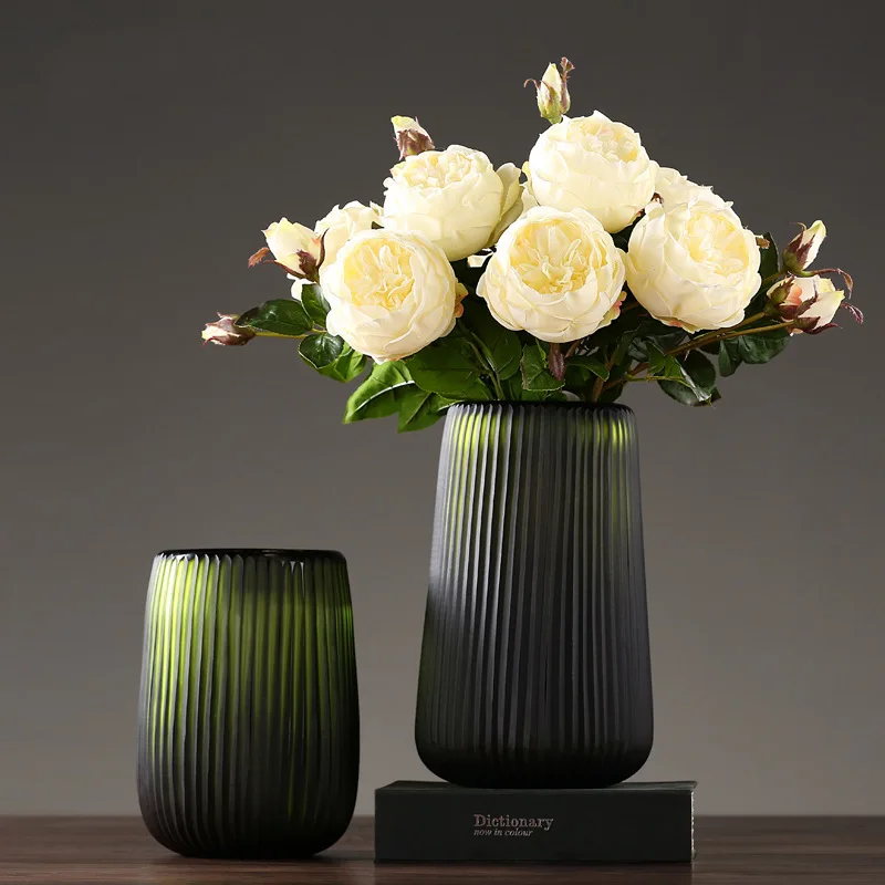 

Northern Europe Stripe Vase Modern Concise Continuous System Model House Originality Home Furnishing Ornament A Living Room