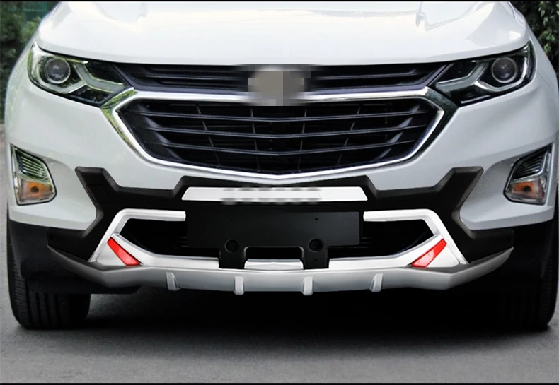 Для Chevrolet Equinox отделка переднего бампера из нержавеющей стали и хромированная отделка заднего бампера декоративные полоски аксессуары