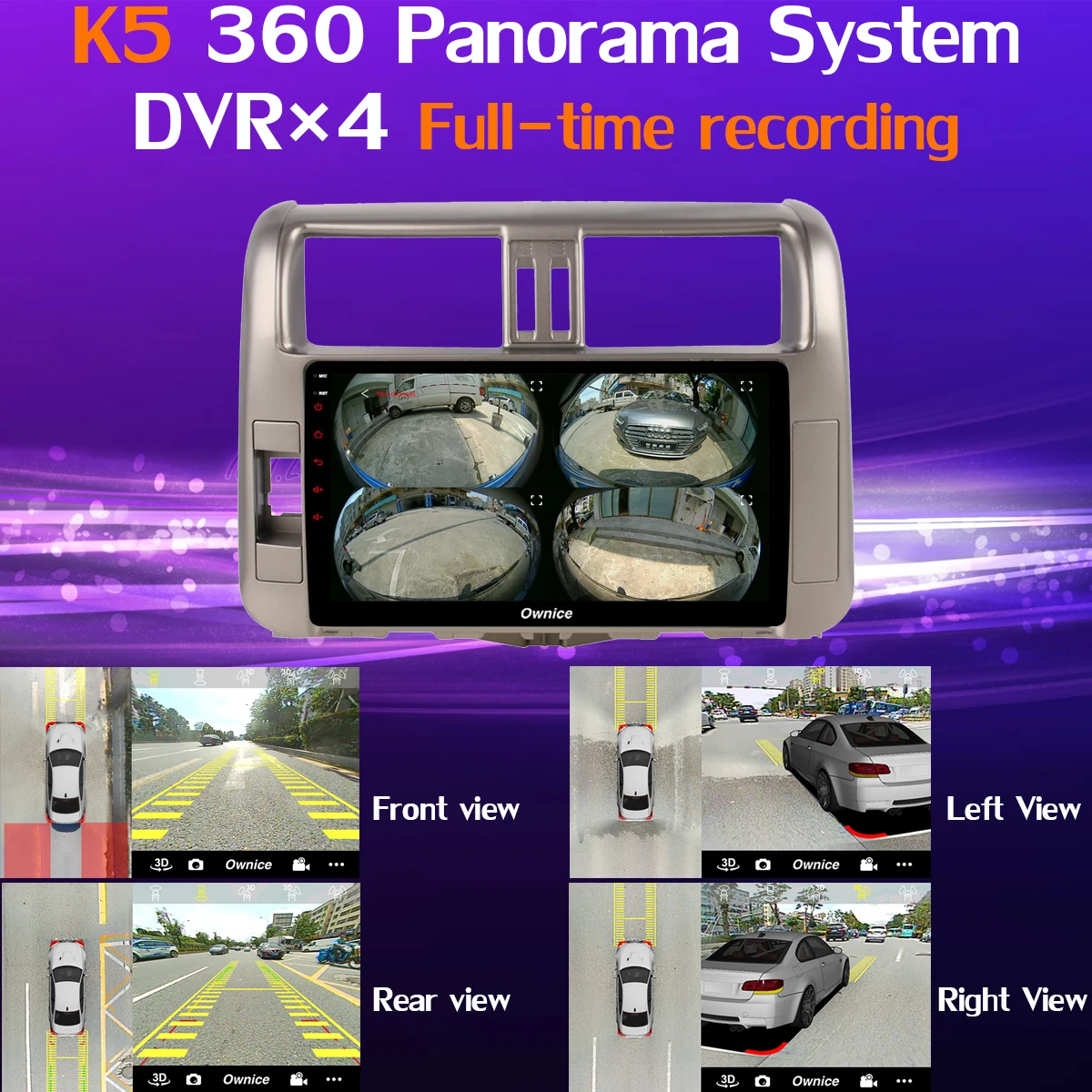 Clearance 360° Panoramic Android 9.0 8Core 4G+64G SPDIF DSP CarPlay Car Multimedia Player for Toyota Prado 150 Land Cruiser J150 GPS Radio 3
