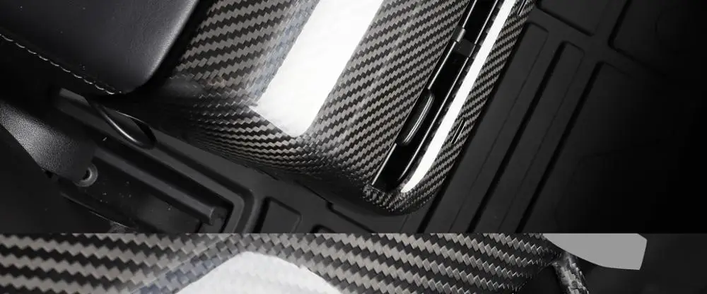 LUCKEASY для Tesla модель 3- задний подлокотник коробка из настоящего углеродного волокна декоративная форма внутренняя отделка авто аксессуары