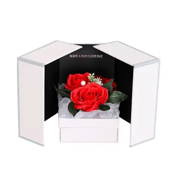 

1PC Romantic Creative Drawer Style Soap Gift Gift Box Valentine's Day Gift for Christmas Wedding Valentine's Day