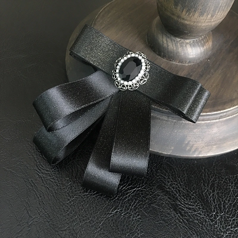 Ribbon Bow Tie Женский Мужской пиджак с воротником, рубашка, платье, бант из ленты, галстук-платок, Свадебный костюм, вечерние, бабочка, горный хрусталь, кристалл, галстук-бабочка, Школьный Галстук - Цвет: Ribbon Bow Tie