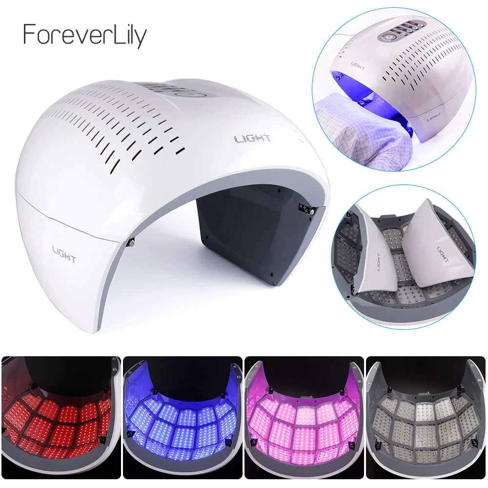  4 Colors PDT Face Mask LED Light Therapy Machine Skin Rejuvenation Facial Mask Anti Aging Acne Wrin - 33032454743