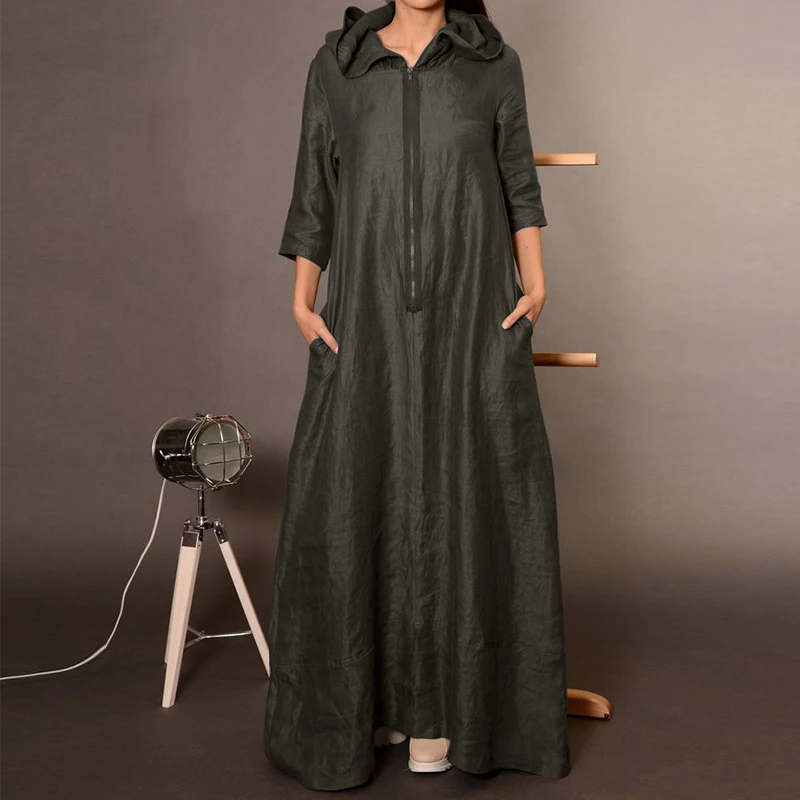 manga longa com capuz casual plus size