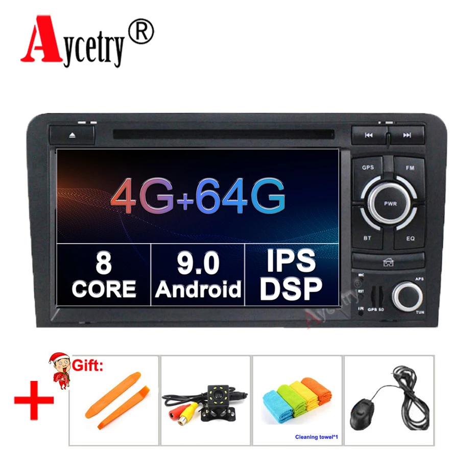 8 ядерный 4G 64G Android 9,0 2 Din автомобильный DVD gps для Audi A3 8P S3 RS3 Sportback 2011 Автомобильный мультимедийный плеер стерео радио wif obd2 dvr