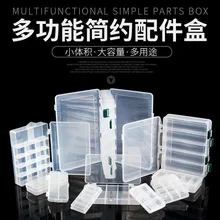 Bassland пластиковая двухслойная рыболовная приманка, крючок, коробка для снастей, чехол для хранения, многофункциональная портативная рыболовная приманка, коробка, аксессуары