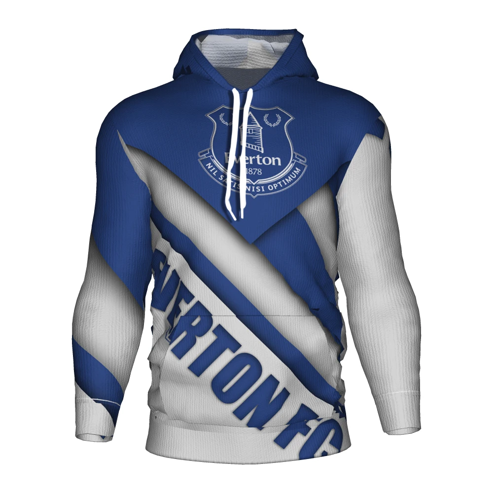 Everton Fc Soccer Jersey 2018 2019 Football 3d Hoodie Sweatshirt Tracksuit Costume Training Kit Hoodies |