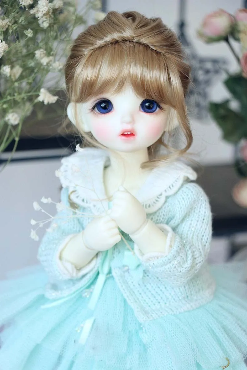 Новый стиль 1/3 1/4 16 BJD парик Супер кукла Мода мохеровая одинарная оплетка для