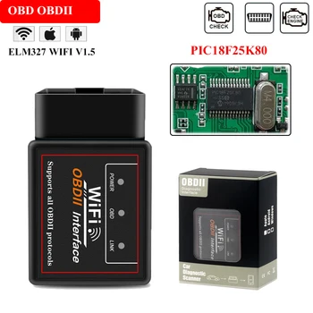 

PIC18F25K80 WIFI V1.5 OBD 2 CAN-BUS Engine Diagnostic Scanner For Ford Fiesta Focus 2 3 Mondeo New Ocus Code Scanner