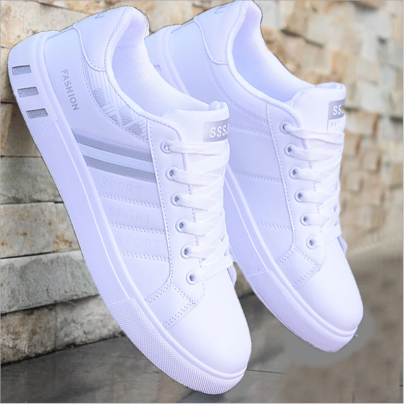 Zapatos Informales Para Hombre, Zapatillas Planas Transpirables A La Moda, Ligeras, Tenis, Calzado De Viaje De Negocios, Color Blanco, Novedad De Verano, 2021