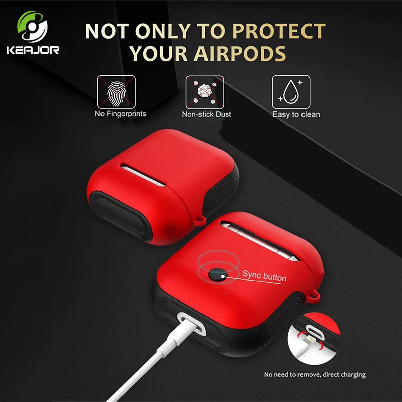 Чехол для наушников Apple Airpods чехол Bluetooth сумка защитные аксессуары Air pods Airpads