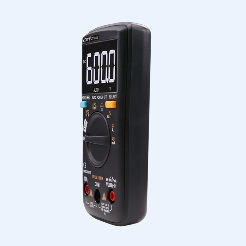 ZOYI ZT102A Авто функциональный мультиметр 6000 отсчетов подсветка AC/DC Амперметр