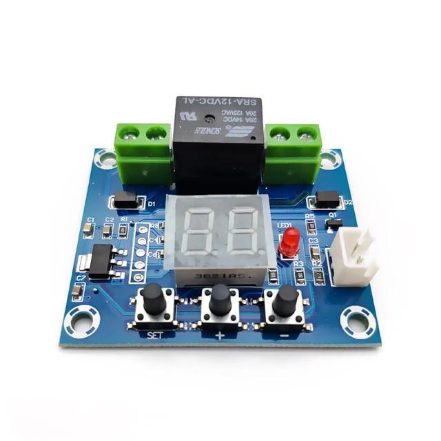 Controlador de Sensor de humedad del suelo, sistema de riego automático, módulo de riego, pantalla Digital, XH-M214, 12V - Imagen 5
