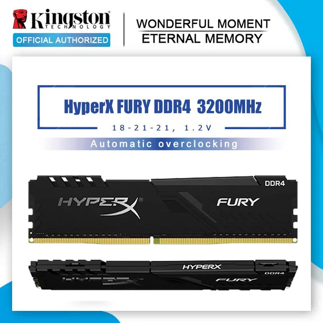 Kingston Original HyperX Fury Memory DDR4 4g 8g 16g 32g 2400MHz 2666Mhz 3200MHz DIMM memoria ram for desktop 1