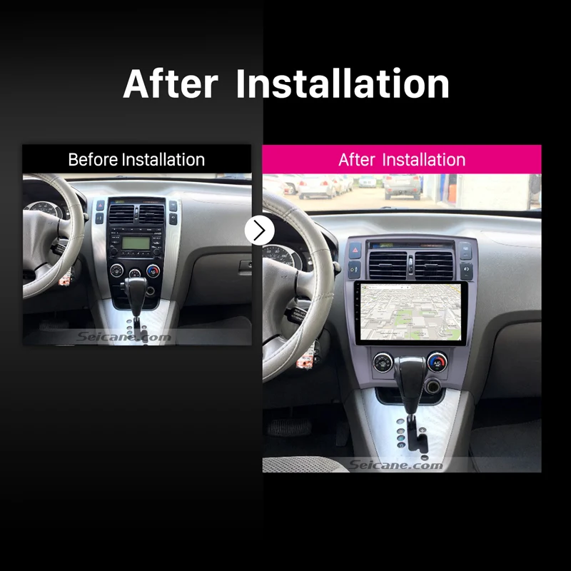 Perfect Seicane Android9.0 Car AutoRadio 10.1" HD Navi GPS 1+16GB Player Stereo For Hyundai Tucson Left Hand Driving 2006-2013 Head Unit 3