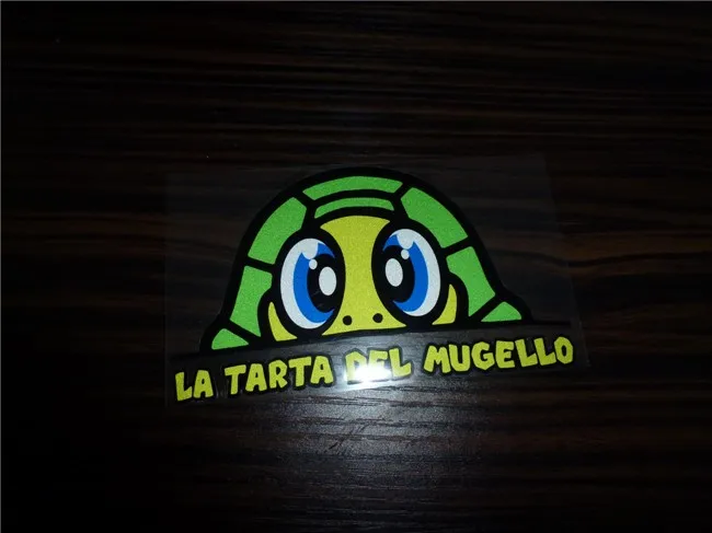 Мотоспорт Черепаха "la tart del mugello" наклейка шлем для гонок на мотоцикле наклейка для мотокросса Светоотражающие автомобили