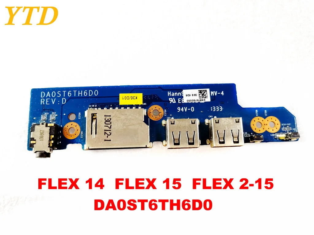 Для lenovo FLEX 14 FLEX 15 звуковая плата USB плата FLEX 2-15 DA0ST6TH6D0 протестирована хорошая