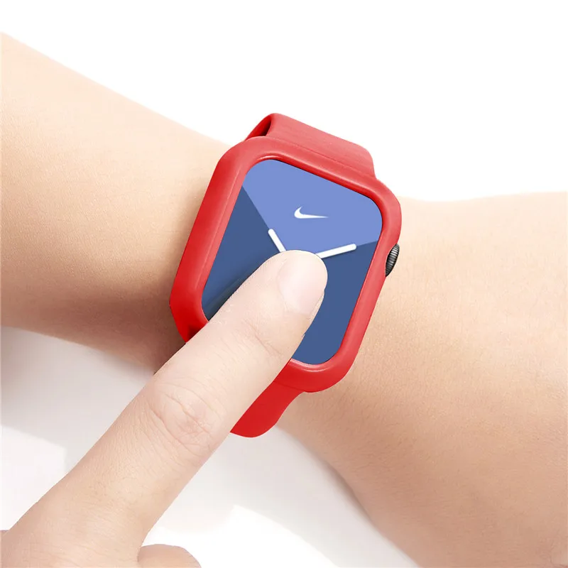 PC защитный чехол 40 44 мм для Apple Watch 5 4 защитная крышка для экрана бампер для iWatch ударопрочный корпус рамка аксессуары