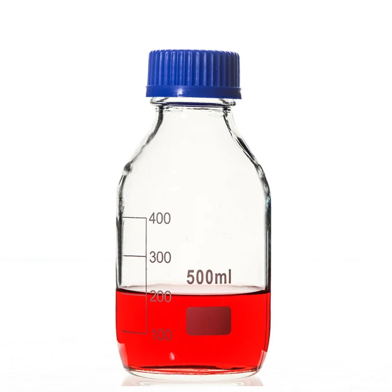 50ml-2000ml / Screw Cap Blue Screw Cap Glass Reagent For Laboratory Utensils Medical Supplies Laboratory Glass reagent Bottle