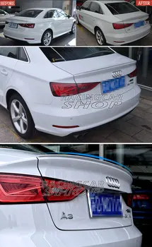 

UNPAINTED S S3 Style ABS Trunk Lip Spoiler For AUDI A3 4DOOR SEDAN 2014UP A002F