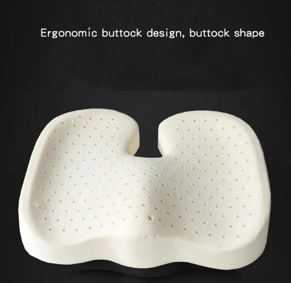 Latex Seat Cushion Orthopedic Coccyx Pad for Travel Office Chair Car Seat Cushion for Sciatica & Back Pain Relief 2