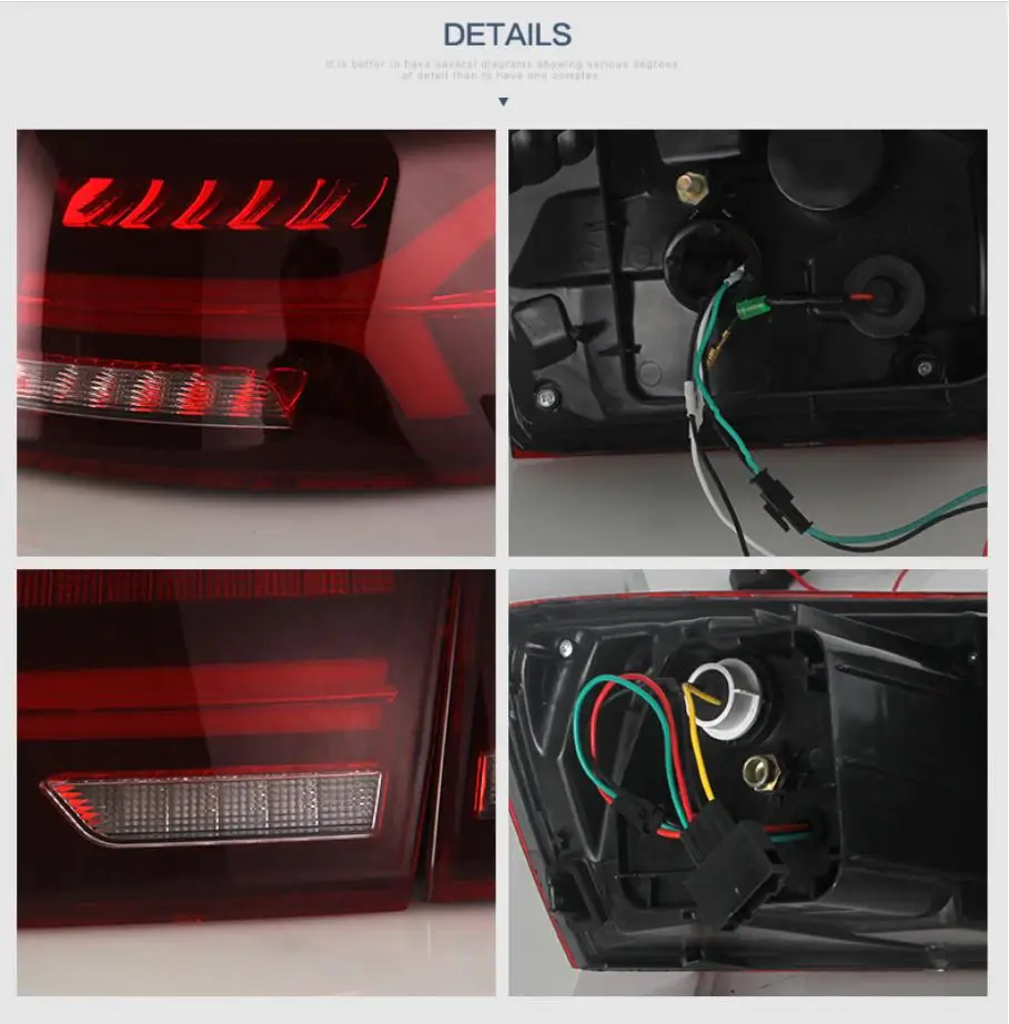 VLAND завод для Автомобильный габаритный задний фонарь для Jetta задний фонарь для 2012 2013 для Satitar светодиодный фонарь с DRL+ Plug And Play