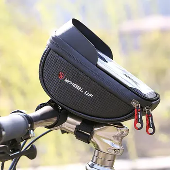 

Cycling Bicycle Bike Head Tube Handlebar Cell Mobile Phone Bag Case Holder Case Pannier Waterproof Touchscreen Polyester Bikebag